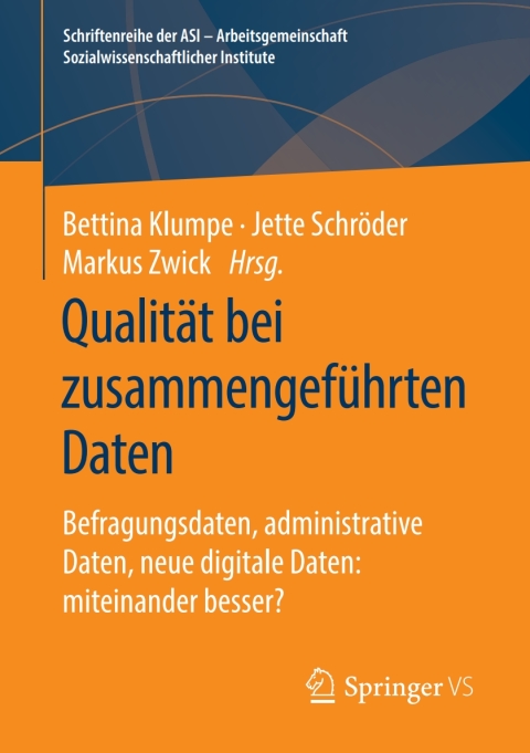 Cover image for book Qualität bei zusammengeführten Daten
