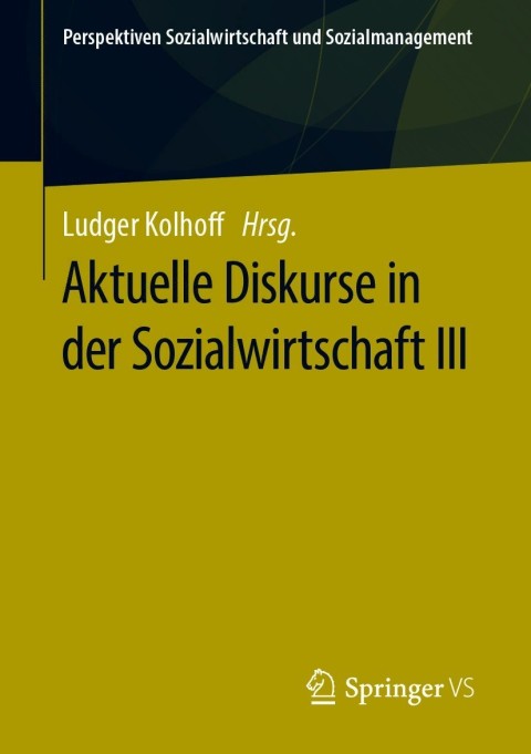 Cover image for book Aktuelle Diskurse in der Sozialwirtschaft III