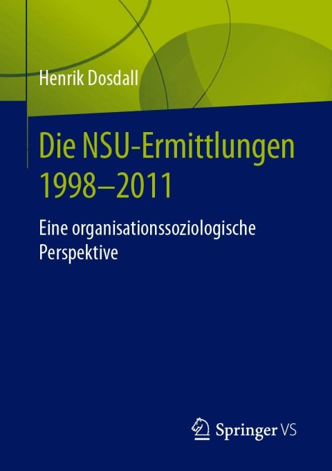 Cover image for book Die NSU-Ermittlungen 1998-2011