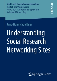 Imagen de portada: Understanding Social Research Networking Sites 9783658315740