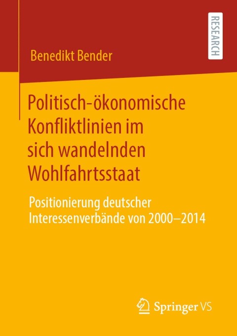 Cover image for book Politisch-ökonomische Konfliktlinien im sich wandelnden Wohlfahrtsstaat