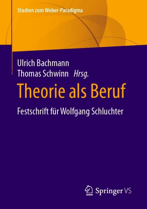 Cover image for book Theorie als Beruf