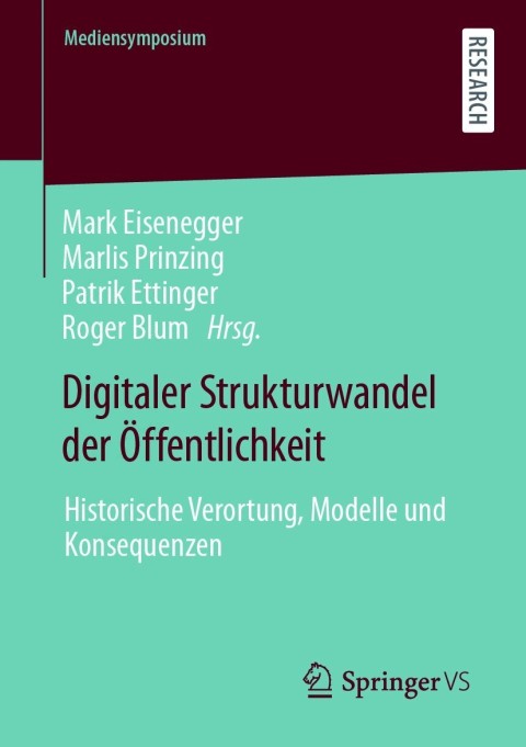 Cover image for book Digitaler Strukturwandel der Öffentlichkeit