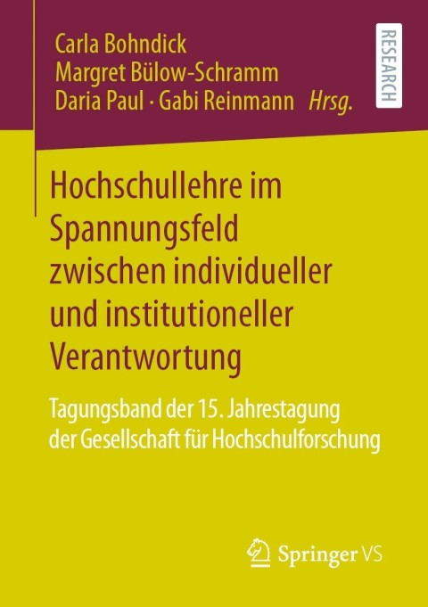 Cover image for book Hochschullehre im Spannungsfeld zwischen individueller und institutioneller Verantwortung