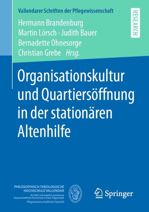Cover image for book Organisationskultur und Quartiersöffnung in der stationären Altenhilfe