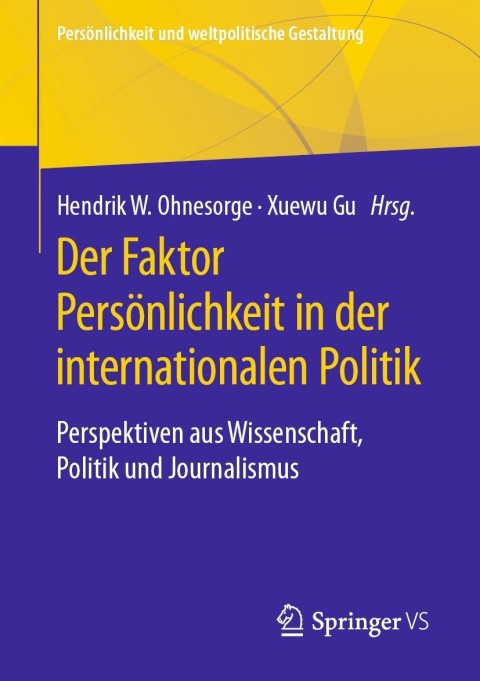 Cover image for book Der Faktor Persönlichkeit in der internationalen Politik