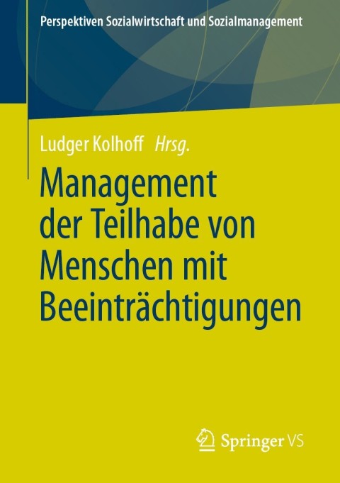 Cover image for book Management der Teilhabe von Menschen mit Beeinträchtigungen