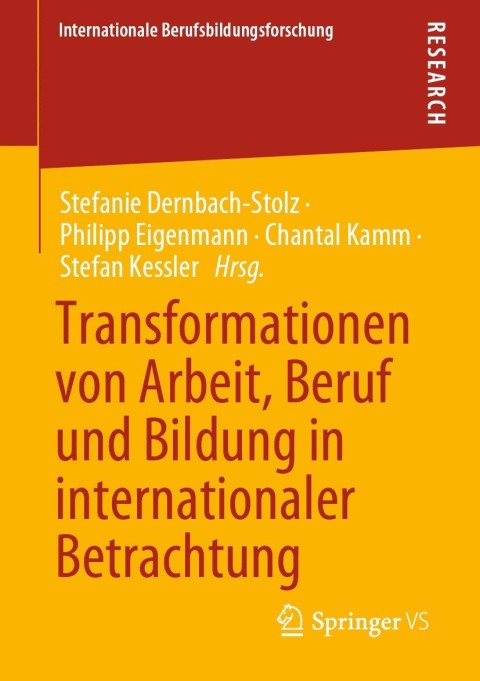 Cover image for book Transformationen von Arbeit, Beruf und Bildung in internationaler Betrachtung