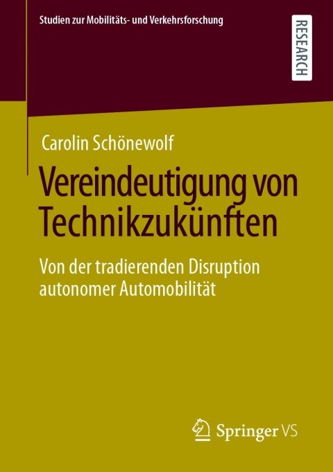 Cover image for book Vereindeutigung von Technikzukünften