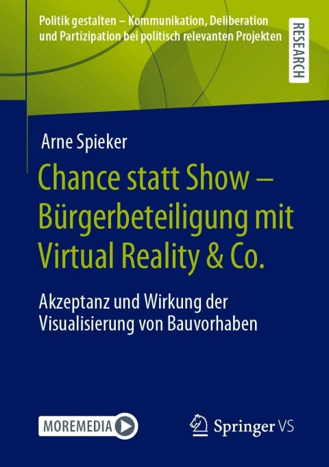 Cover image for book Chance statt Show – Bürgerbeteiligung mit Virtual Reality & Co.