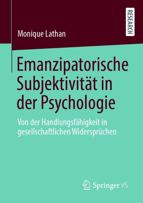 Cover image for book Emanzipatorische Subjektivität in der Psychologie
