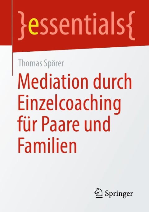 Cover image for book Mediation durch Einzelcoaching für Paare und Familien