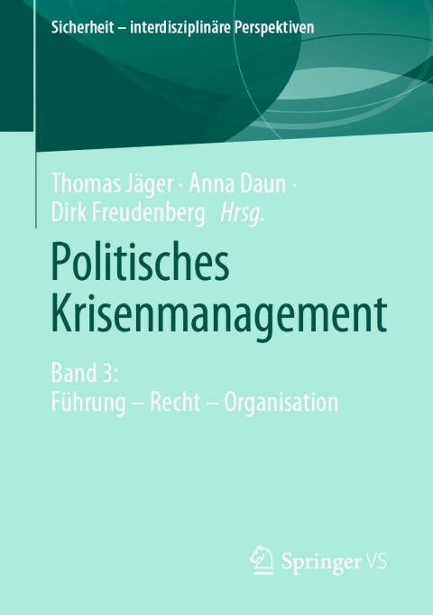 Cover image for book Politisches Krisenmanagement