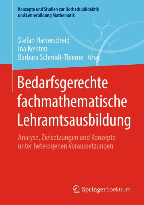 Cover image for book Bedarfsgerechte fachmathematische Lehramtsausbildung