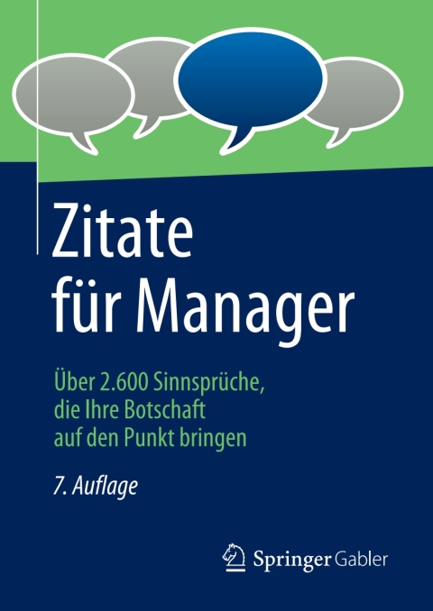 Cover image for book Zitate für Manager