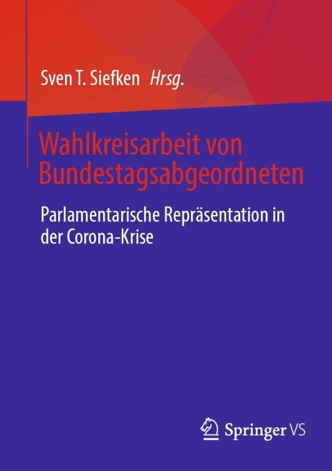 Cover image for book Wahlkreisarbeit von Bundestagsabgeordneten