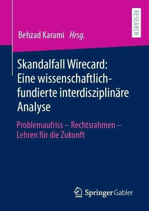 Cover image for book Skandalfall Wirecard: Eine wissenschaftlich-fundierte interdisziplinäre Analyse