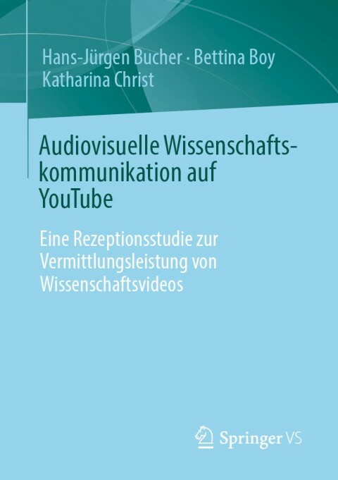 Cover image for book Audiovisuelle Wissenschaftskommunikation auf YouTube