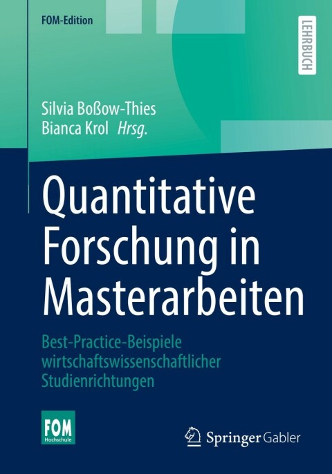 Cover image for book Quantitative Forschung in Masterarbeiten