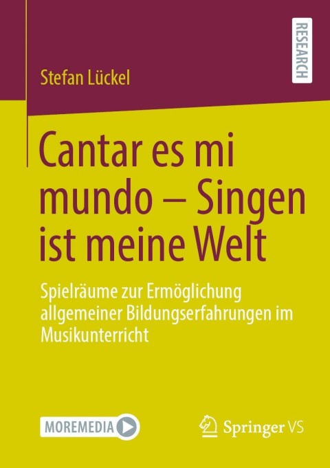 Cover image for book Cantar es mi mundo - Singen ist meine Welt