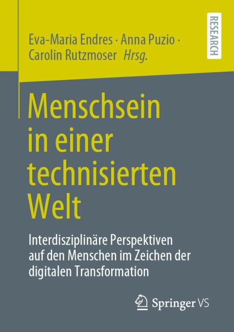Cover image for book Menschsein in einer technisierten Welt