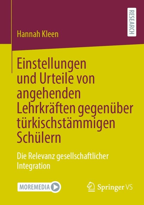 Cover image for book Einstellungen und Urteile von angehenden Lehrkräften gegenüber türkischstämmigen Schülern