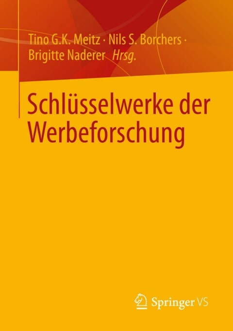 Cover image for book Schlüsselwerke der Werbeforschung