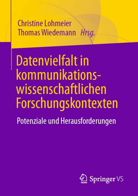 Cover image for book Datenvielfalt in kommunikationswissenschaftlichen Forschungskontexten