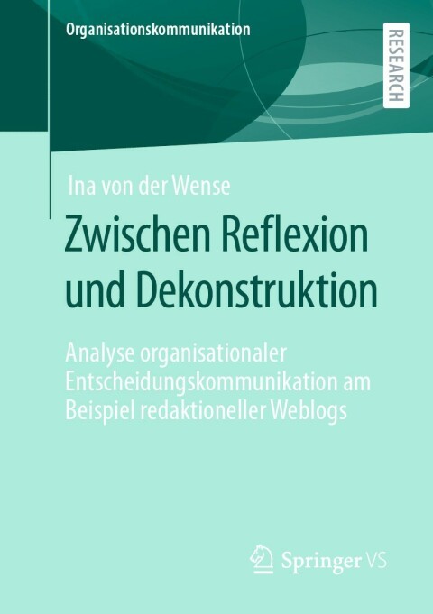 Cover image for book Zwischen Reflexion und Dekonstruktion