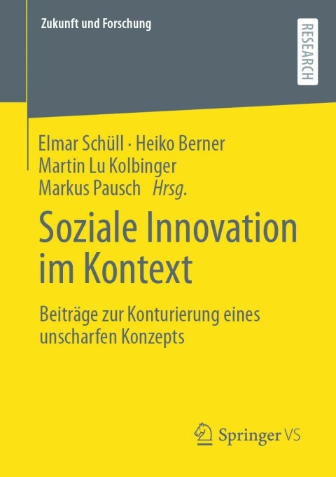 Cover image for book Soziale Innovation im Kontext