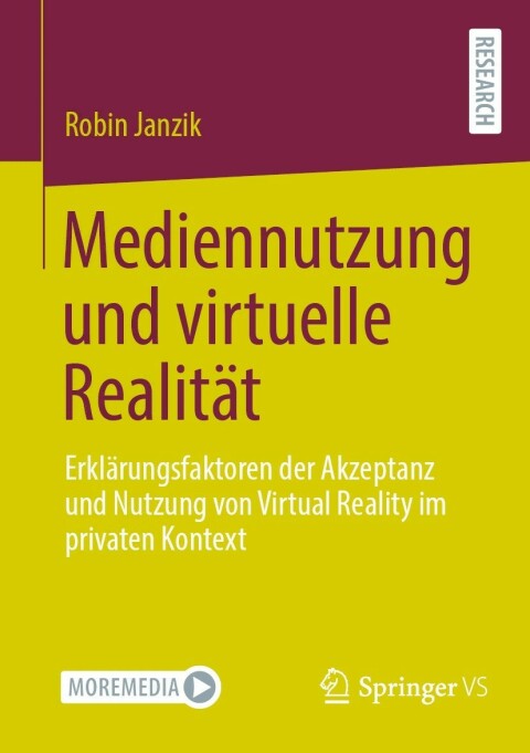 Cover image for book Mediennutzung und virtuelle Realität