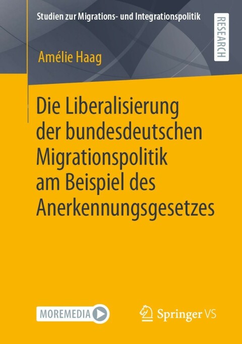 Cover image for book Die Liberalisierung der bundesdeutschen Migrationspolitik am Beispiel des Anerkennungsgesetzes