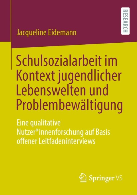 Cover image for book Schulsozialarbeit im Kontext jugendlicher Lebenswelten und Problembewältigung