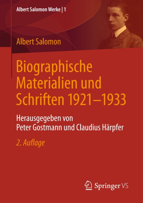Cover image for book Biographische Materialien und Schriften 1921-1933