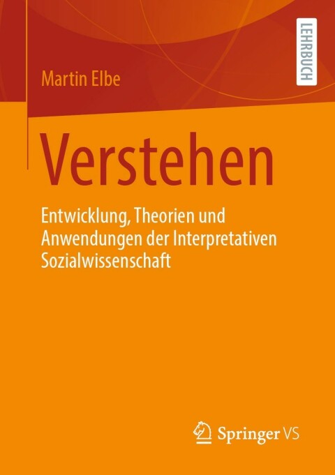 Cover image for book Verstehen