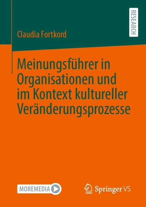 Cover image for book Meinungsführer in Organisationen und im Kontext kultureller Veränderungsprozesse