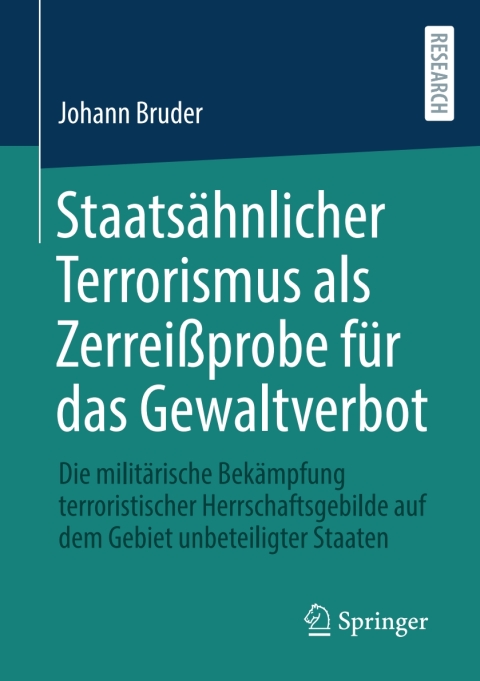 Cover image for book Staatsähnlicher Terrorismus als Zerreißprobe für das Gewaltverbot