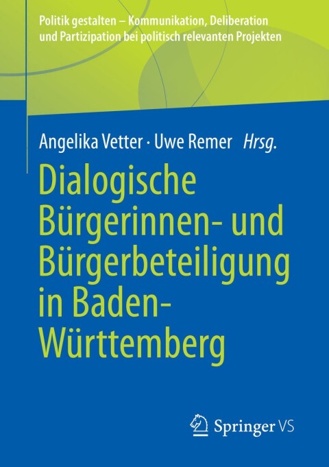 Cover image for book Dialogische Bürgerinnen- und Bürgerbeteiligung in Baden-Württemberg