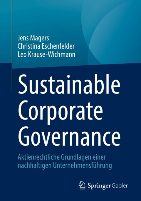 Cover image for book Sustainable Corporate Governance