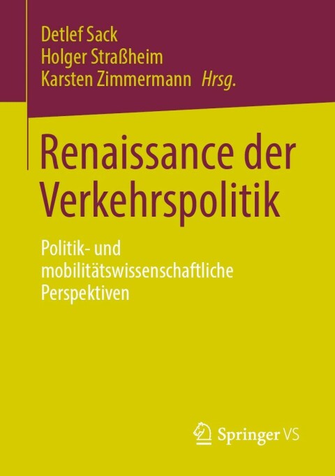 Cover image for book Renaissance der Verkehrspolitik