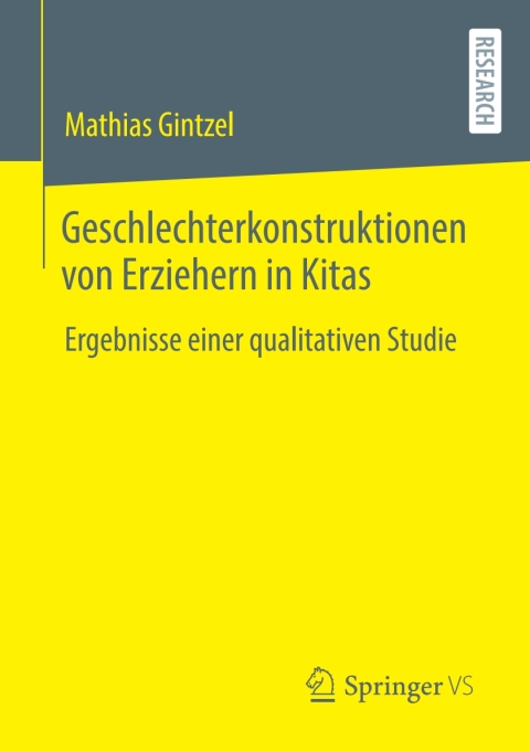 Cover image for book Geschlechterkonstruktionen von Erziehern in Kitas