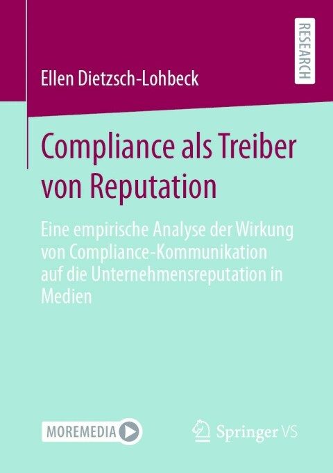 Cover image for book Compliance als Treiber von Reputation