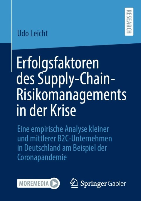 Cover image for book Erfolgsfaktoren des Supply-Chain-Risikomanagements in der Krise
