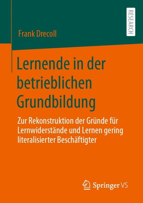Cover image for book Lernende in der betrieblichen Grundbildung