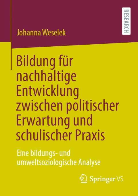 Cover image for book Bildung für nachhaltige Entwicklung zwischen politischer Erwartung und schulischer Praxis