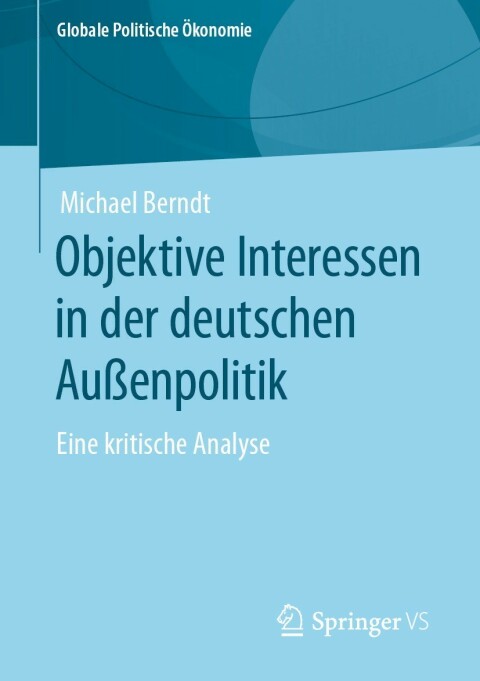 Cover image for book Objektive Interessen in der deutschen Außenpolitik