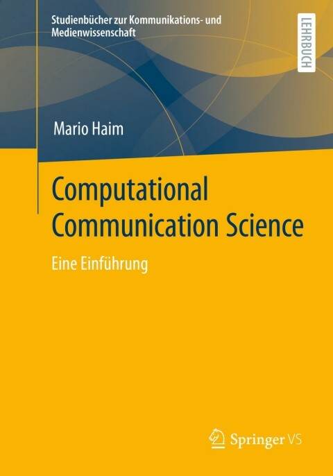 Cover image for book Computational Communication Science