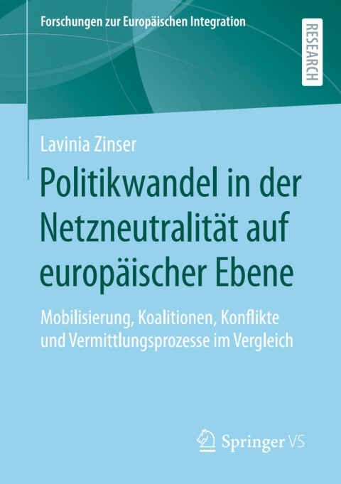 Cover image for book Politikwandel in der Netzneutralität auf europäischer Ebene