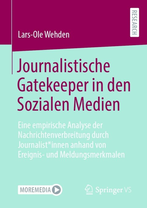 Cover image for book Journalistische Gatekeeper in den Sozialen Medien