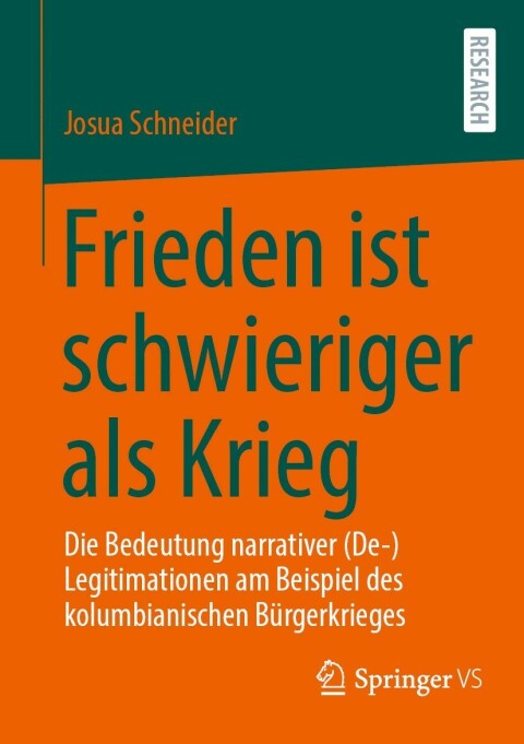 Cover image for book Frieden ist schwieriger als Krieg